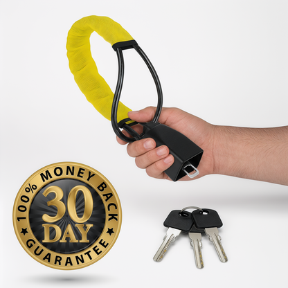 Thieves can be in your car in under 10 seconds. GuardLock™ makes sure they don't bother.